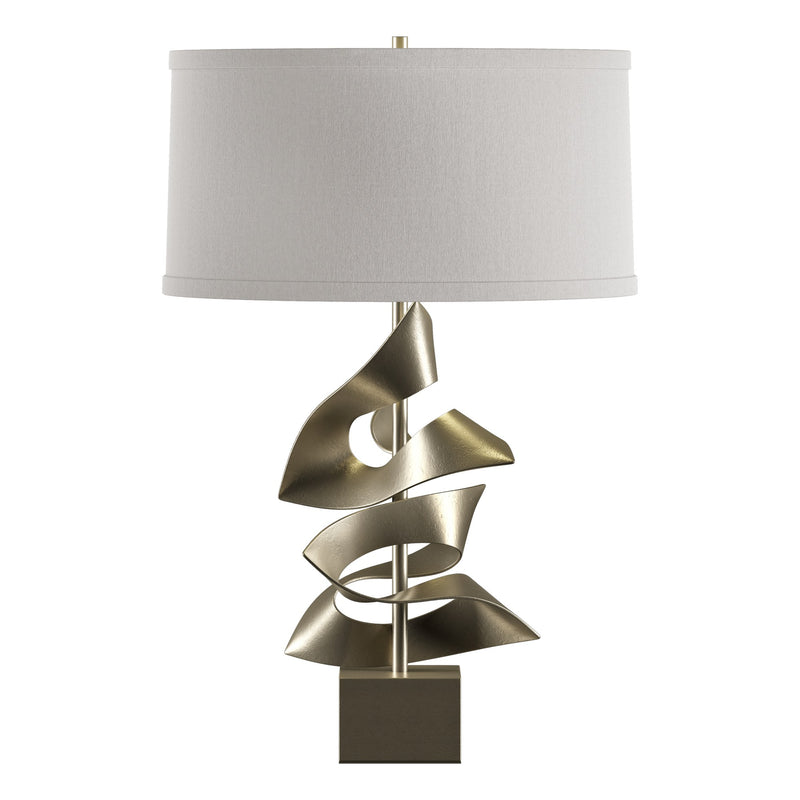 Gallery Twofold 24.7" Table Lamp in Soft Gold