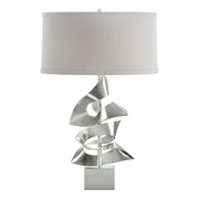 Gallery Twofold 24.7" Table Lamp in Sterling