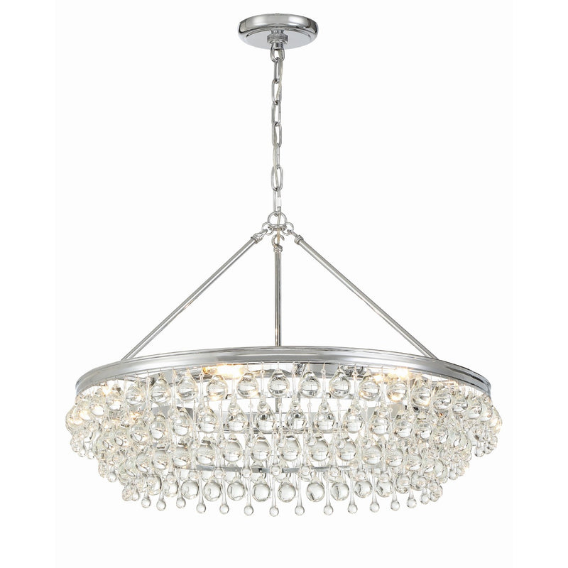 Calypso 6 Light 30" Chandelier in Polished Chrome