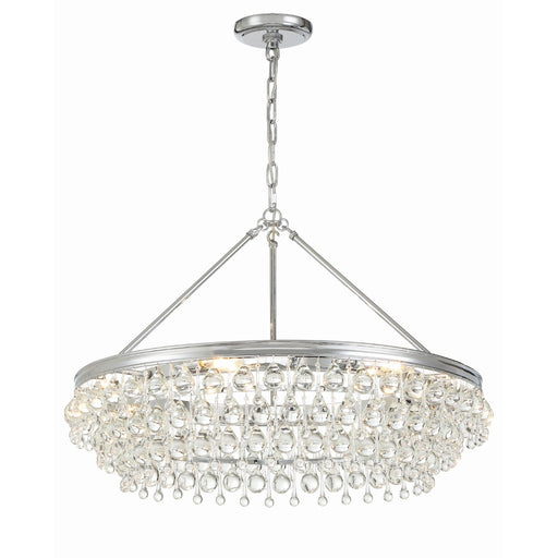 Calypso 6 Light 30" Chandelier in Polished Chrome