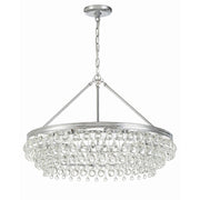 Calypso 6 Light 30" Chandelier in Polished Chrome