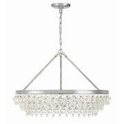 Calypso 6 Light 30" Chandelier in Polished Chrome
