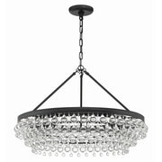 Calypso 6 Light 30" Chandelier in Matte Black