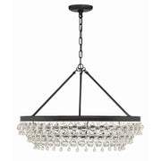 Calypso 6 Light 30" Chandelier in Matte Black