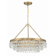 Calypso 6 Light 30" Chandelier in Vibrant Gold