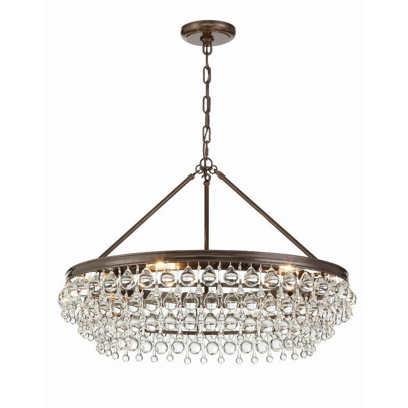 Calypso 6 Light 30" Chandelier in Vibrant Bronze