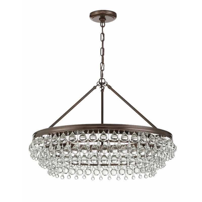 Calypso 6 Light 30" Chandelier in Vibrant Bronze