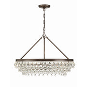 Calypso 6 Light 30" Chandelier in Vibrant Bronze