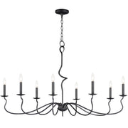 Padrona 8 Light Chandelier in Black Oxide