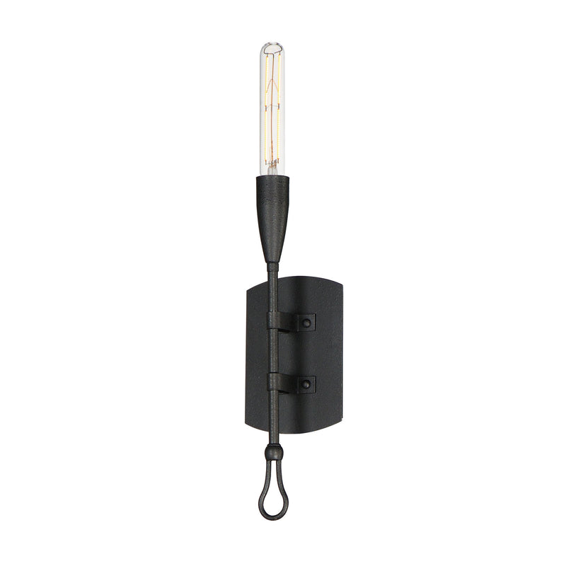 Pioneer 1 Light Wall Sconce in Anthracite