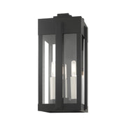 Lexington 3-Light Medium Outdoor Wall Lantern in Black
