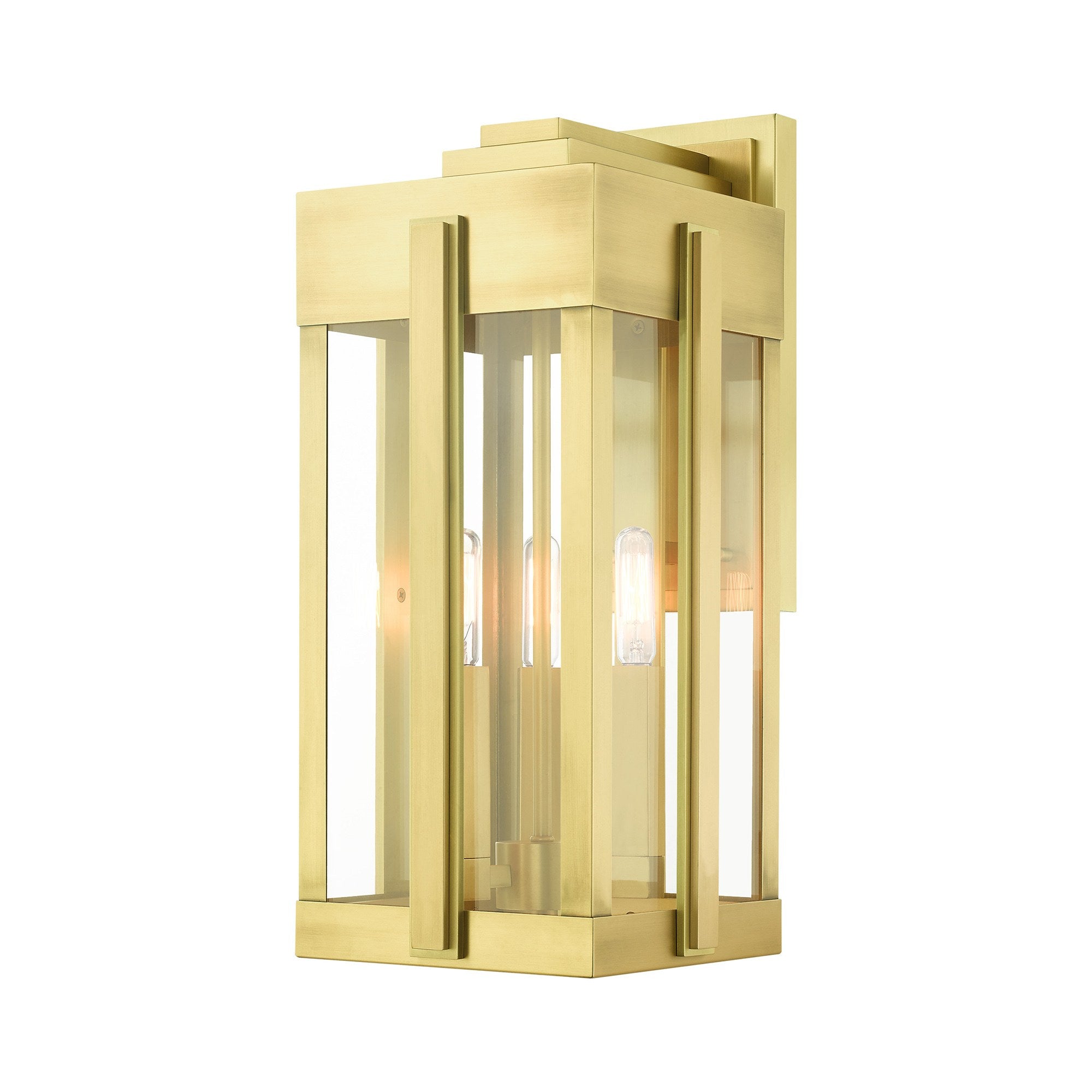 Lexington 3-Light Medium Outdoor Wall Lantern | Livex Lighting — Lamps Expo