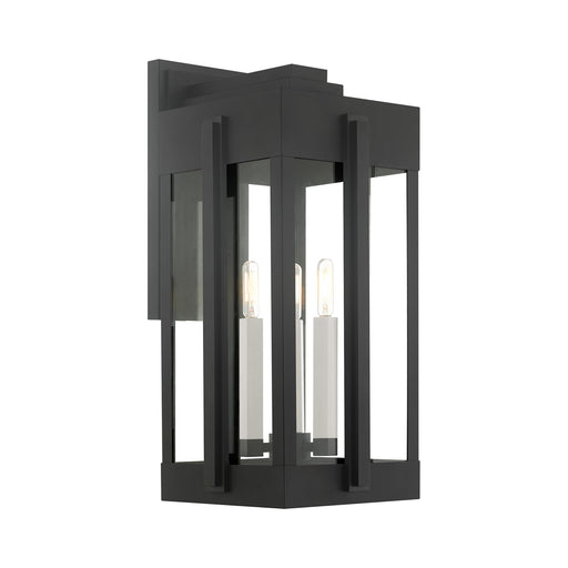 Lexington 3-Light Large Outdoor Wall Lantern in Black