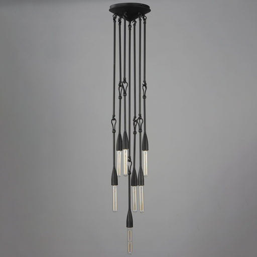Pioneer 7 Light Pendant in Anthracite