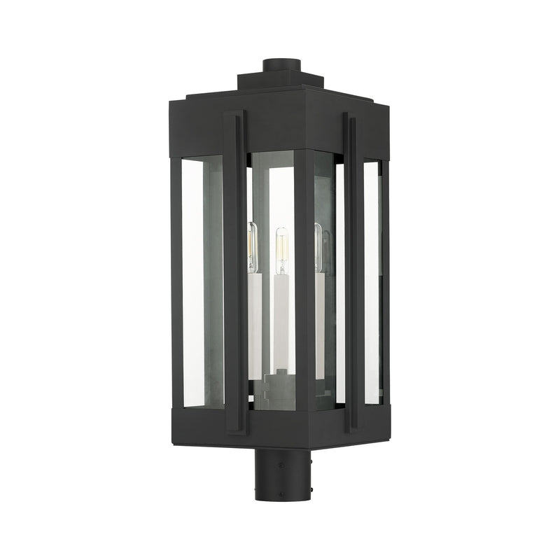 Lexington 3-Light Large Outdoor Post Light in Black
