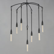 Pioneer 7 Light Chandelier in Anthracite