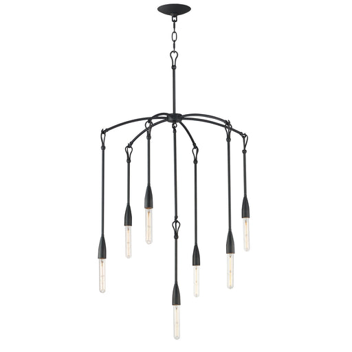 Pioneer 7 Light Chandelier in Anthracite