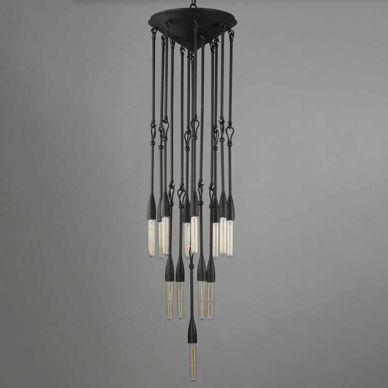 Pioneer 13 Light Pendant in Anthracite