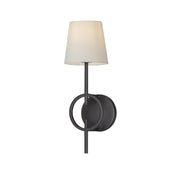 Paoli 1 Light Wall Sconce in Charcoal Bronze