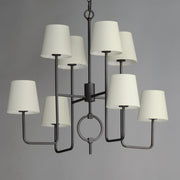 Paoli 8 Light Chandelier in Charcoal Bronze