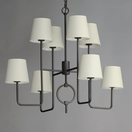 Paoli 8 Light Chandelier in Charcoal Bronze