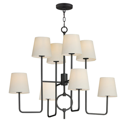 Paoli 8 Light Chandelier in Charcoal Bronze