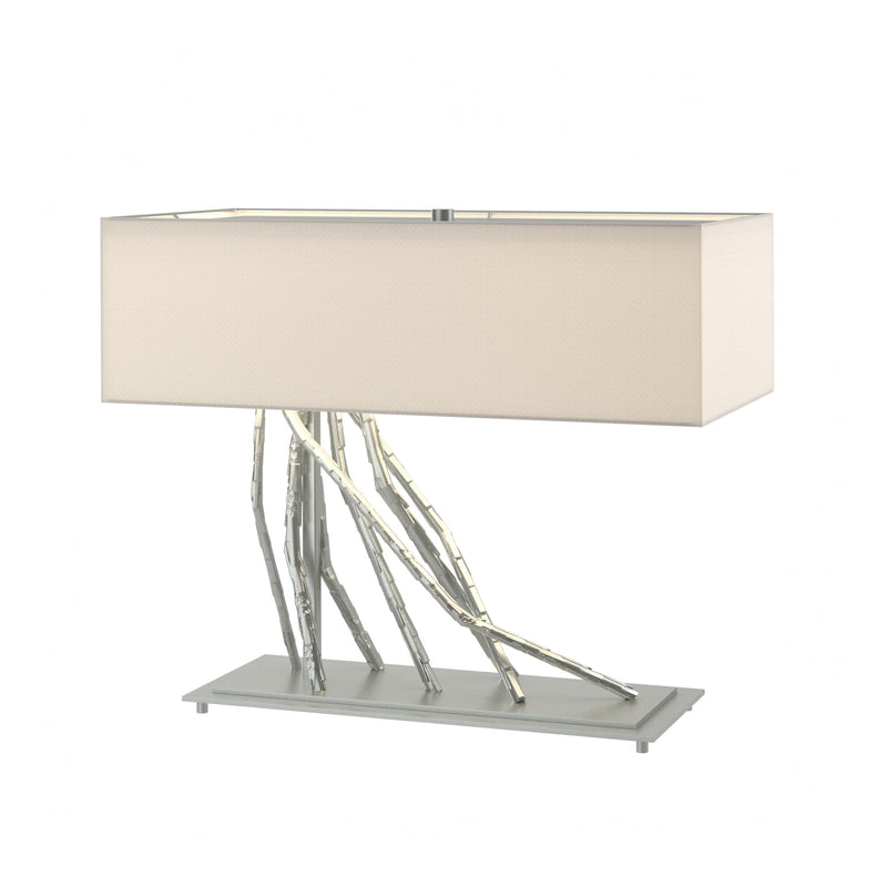 Brindille 2-Light 16.5" Table Lamp in Vintage Platinum