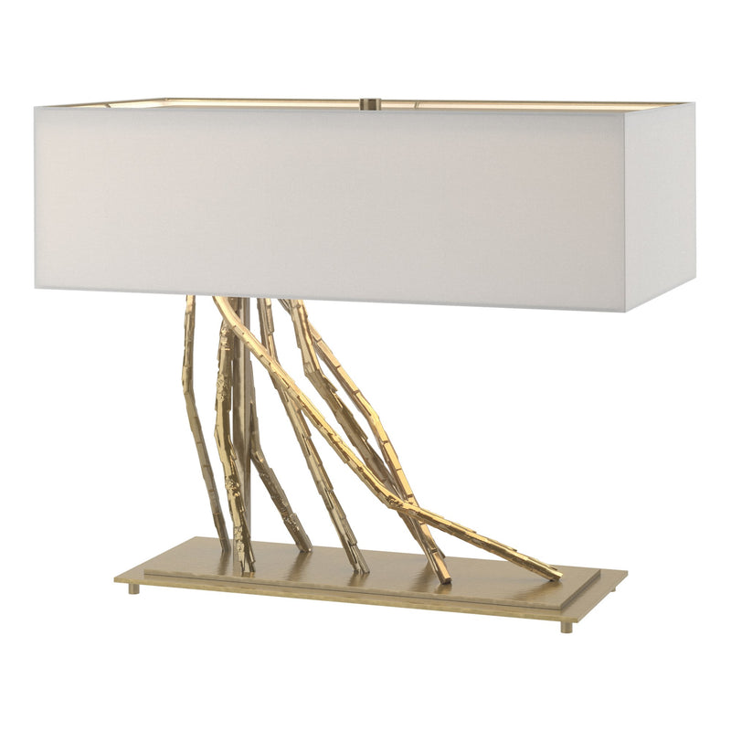 Brindille 2-Light 16.5" Table Lamp in Modern Brass