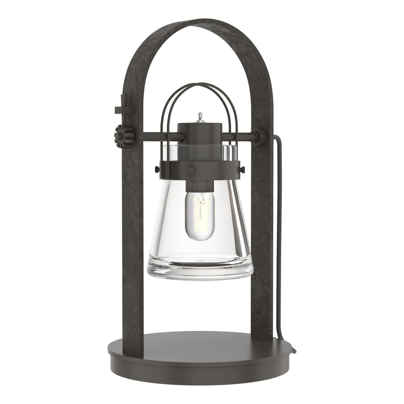 Erlenmeyer 19" Table Lamp in Dark Smoke