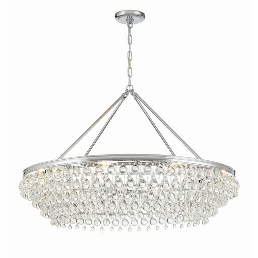 Calypso 8 Light 40" Chandelier in Polished Chrome