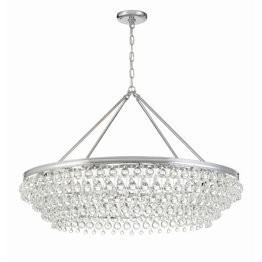 Calypso 8 Light 40" Chandelier in Polished Chrome