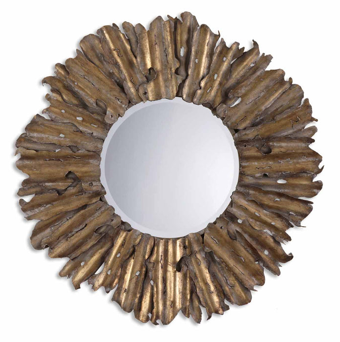 Uttermost's Hemani Antique Gold Mirror Designed by Grace Feyock - Lamps Expo