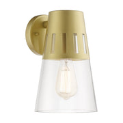 Covington Medium Outdoor Wall Lantern in Soft Gold