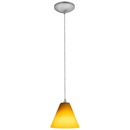 Martini Cable Mini Pendant in Brushed Steel
