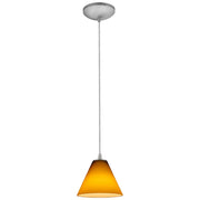 Martini Cable Mini Pendant in Brushed Steel