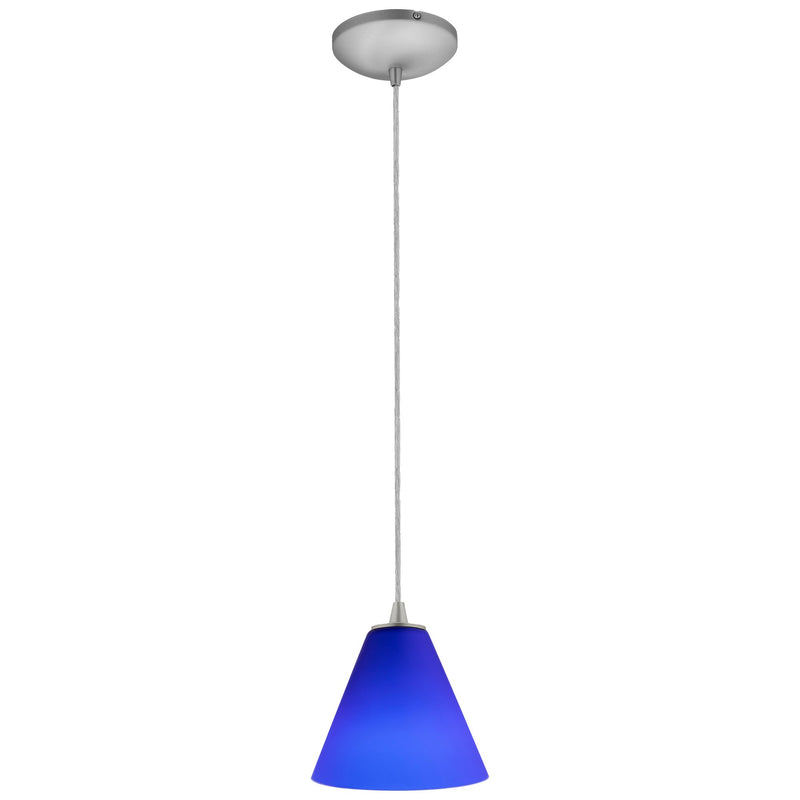 Martini Cable Mini Pendant in Brushed Steel
