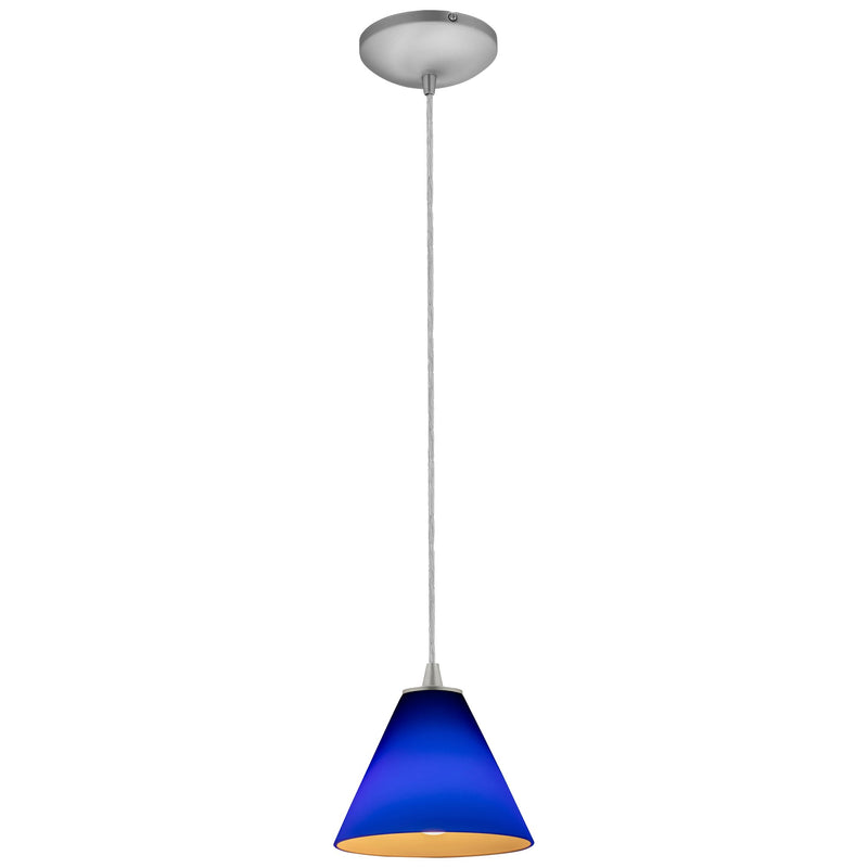 Martini Cable Mini Pendant in Brushed Steel