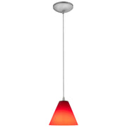 Martini Cable Mini Pendant in Brushed Steel