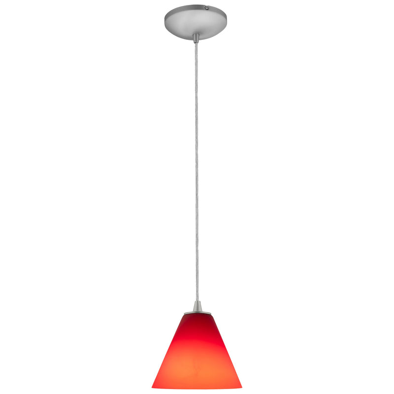 Martini Cable Mini Pendant in Brushed Steel