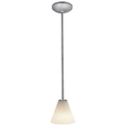 Martini Stem Mini Pendant in Brushed Steel
