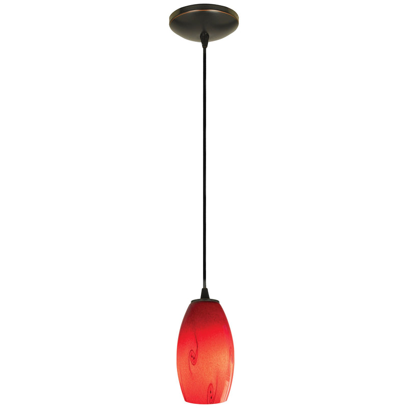 Merlot Cable Mini Pendant in Oil Rubbed Bronze