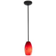 Merlot Stem Mini Pendant in Oil Rubbed Bronze