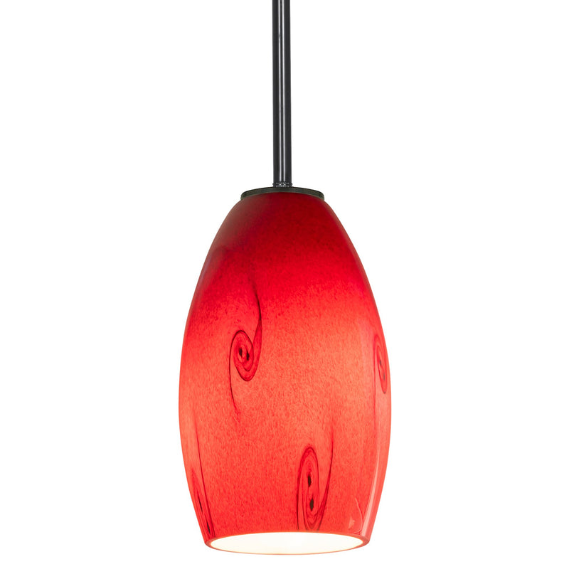 Merlot Stem Mini Pendant in Oil Rubbed Bronze