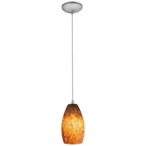 Champagne Cable Mini Pendant in Brushed Steel