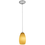 Champagne Cable Mini Pendant in Brushed Steel