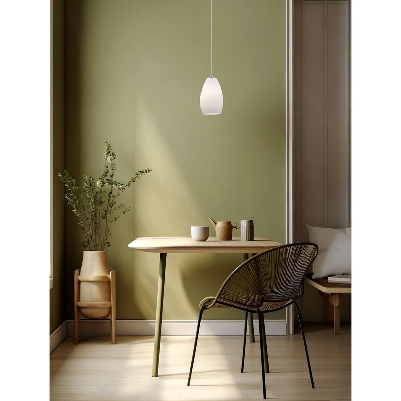 Champagne Cable Mini Pendant in Brushed Steel