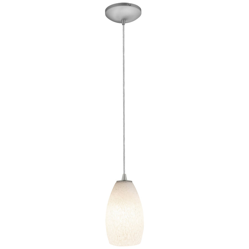 Champagne Cable Mini Pendant in Brushed Steel