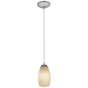 Champagne Cable Mini Pendant in Brushed Steel