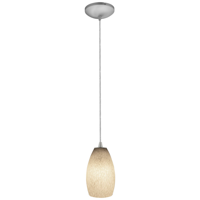 Champagne Cable Mini Pendant in Brushed Steel