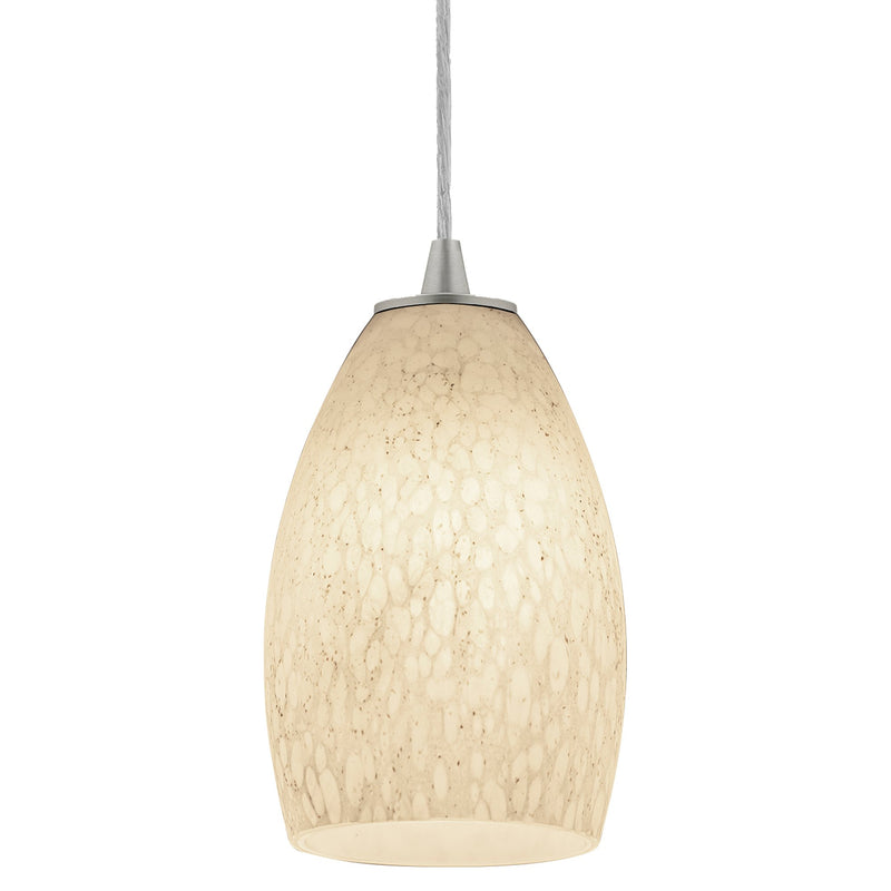 Champagne Cable Mini Pendant in Brushed Steel